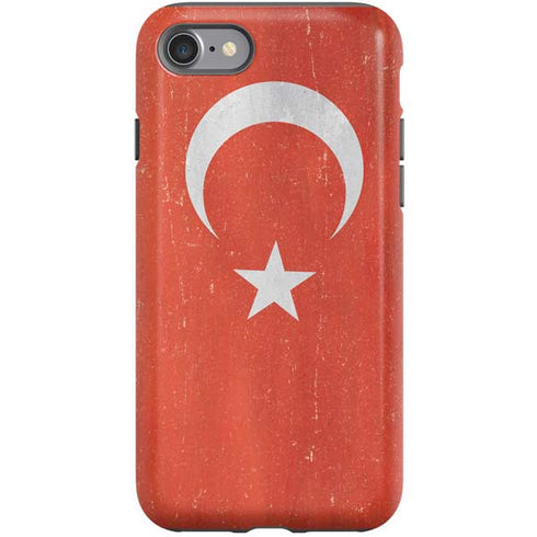 Turkish Flag Distressed iPhone SE (2nd & 3rd Gen) Pro Case