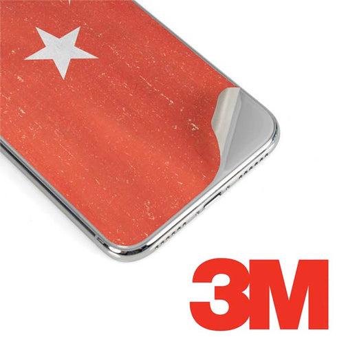 Turkish Flag Distressed iPhone X Skin