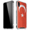 Turkish Flag Distressed iPhone XR Clear Case
