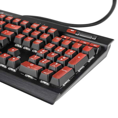 Turkish Flag Distressed K95 RGB PLATINUM Mechanical Gaming Keyboard Skin