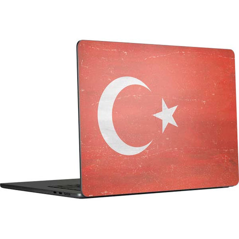 Turkish Flag Distressed MacBook Air 15 in (2023) Skin