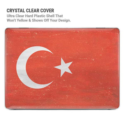 Turkish Flag Distressed MacBook Air 15in (2023-2025) Case plus Skin