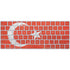 Turkish Flag Distressed Magic Keyboard Skin