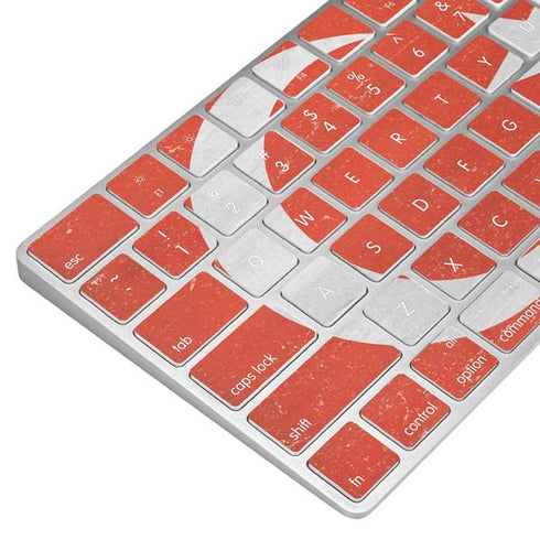 Turkish Flag Distressed Magic Keyboard Skin