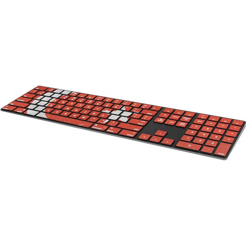 Turkish Flag Distressed Magic Keyboard with Numeric Keypad Skin