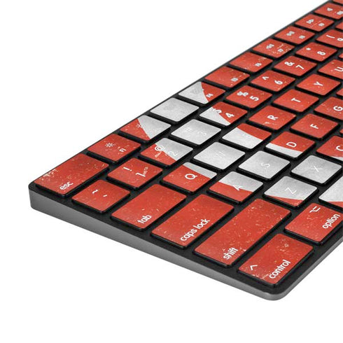 Turkish Flag Distressed Magic Keyboard with Numeric Keypad Skin