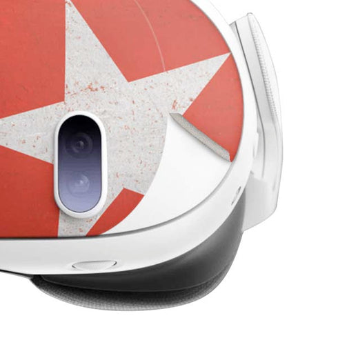 Turkish Flag Distressed Meta Quest 3 Skin