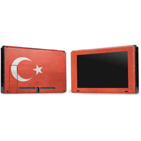Turkish Flag Distressed Nintendo Switch Bundle Skin