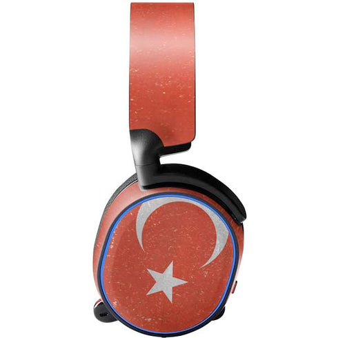Turkish Flag Distressed SteelSeries Arctis 5 Skin