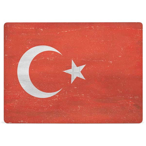 Turkish Flag Distressed Surface Laptop 2 Skin
