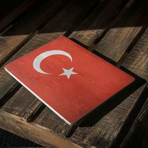 Turkish Flag Distressed Surface Laptop 2 Skin