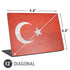 Turkish Flag Distressed Universal Laptop 12in (9.8 x 6.8in) Skin