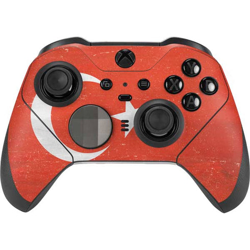 Turkish Flag Distressed Xbox Elite Wireless Controller Series 2 Skin