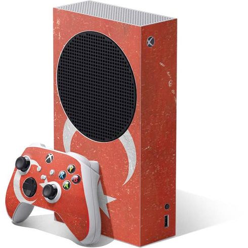 Turkish Flag Distressed Xbox Series S Bundle Skin