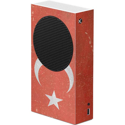 Turkish Flag Distressed Xbox Series S Console Skin