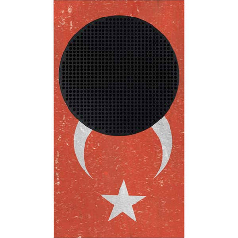 Turkish Flag Distressed Xbox Series S Console Skin
