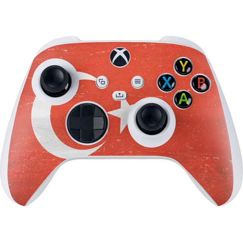 Turkish Flag Distressed Xbox Series S Controller Skin