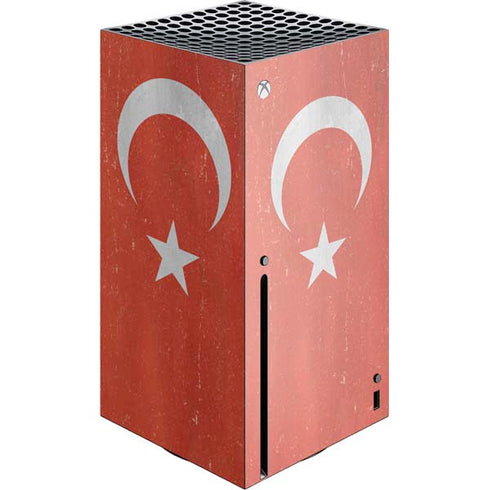 Turkish Flag Distressed Xbox Series X Console Skin