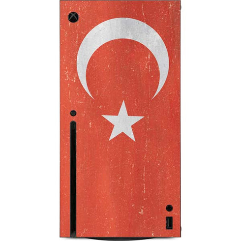 Turkish Flag Distressed Xbox Series X Console Skin