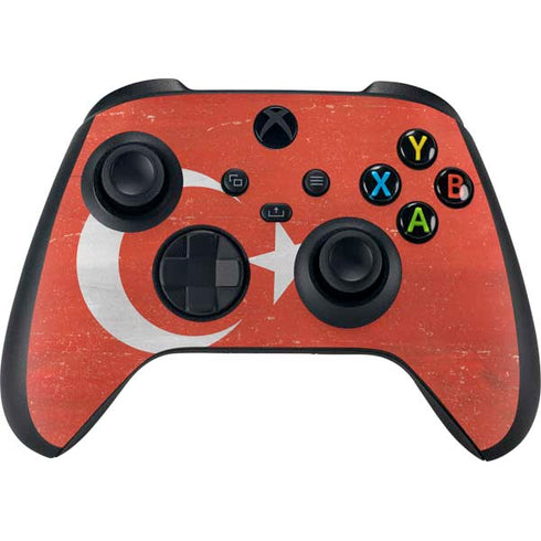 Turkish Flag Distressed Xbox Series X Controller Skin