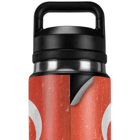 Turkish Flag Distressed YETI Rambler 26oz Bottle Skin