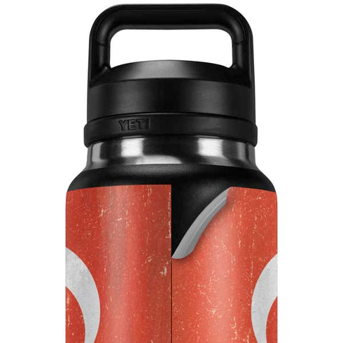 Turkish Flag Distressed YETI Rambler 36oz Bottle Skin