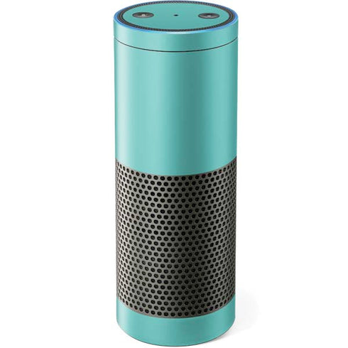 Turquoise Blue Solid Amazon Echo Skin