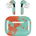 Turquoise and Orange Marble AirPods Pro 2nd Gen Skin