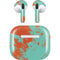Turquoise and Orange Marble Apple AirPods (3rd Gen 2021) Skin