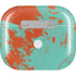 Turquoise and Orange Marble Apple AirPods (3rd Gen 2021) Skin