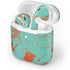 Turquoise and Orange Marble Apple AirPods Skin