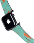 Turquoise and Orange Marble Apple Watch Band 42-44mm