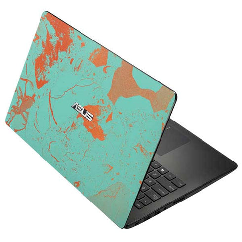 Turquoise and Orange Marble Asus X502CA 15.6 Skin