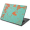 Turquoise and Orange Marble Dell Chromebook Skin