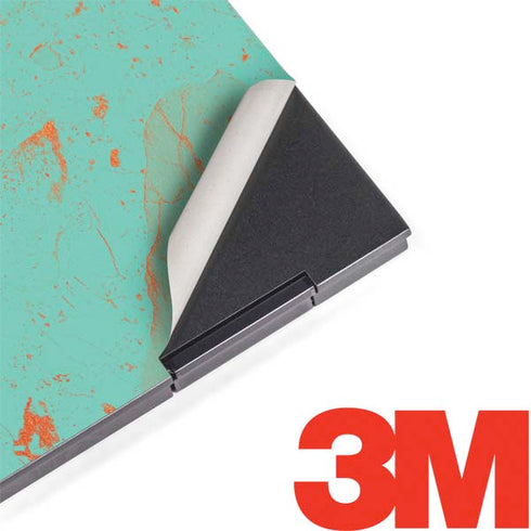 Turquoise and Orange Marble HP Envy Skin
