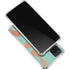 Turquoise and Orange Marble Galaxy A12 Clear Case