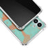 Turquoise and Orange Marble Galaxy A13 5G Clear Case