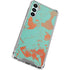 Turquoise and Orange Marble Galaxy A15 5G Clear Case