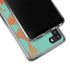 Turquoise and Orange Marble Galaxy A21 Clear Case
