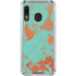Turquoise and Orange Marble Galaxy A30 Clear Case