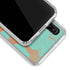 Turquoise and Orange Marble Galaxy A30 Clear Case