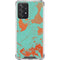 Turquoise and Orange Marble Galaxy A52 5G Clear Case