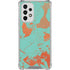 Turquoise and Orange Marble Galaxy A53 5G Clear Case