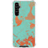 Turquoise and Orange Marble Galaxy A54 5G Clear Case