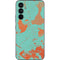 Turquoise and Orange Marble Galaxy A54 5G Skin