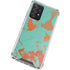 Turquoise and Orange Marble Galaxy A72 5G Clear Case