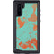 Turquoise and Orange Marble Galaxy Note 10 Waterproof Case