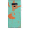 Turquoise and Orange Marble Galaxy Note 9 Skin