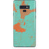 Turquoise and Orange Marble Galaxy Note 9 Skin
