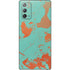 Turquoise and Orange Marble Galaxy Note20 5G Skin